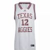 College Jerseys * | Adidas Texas A&M Aggies Retro Basketball Jersey Stone