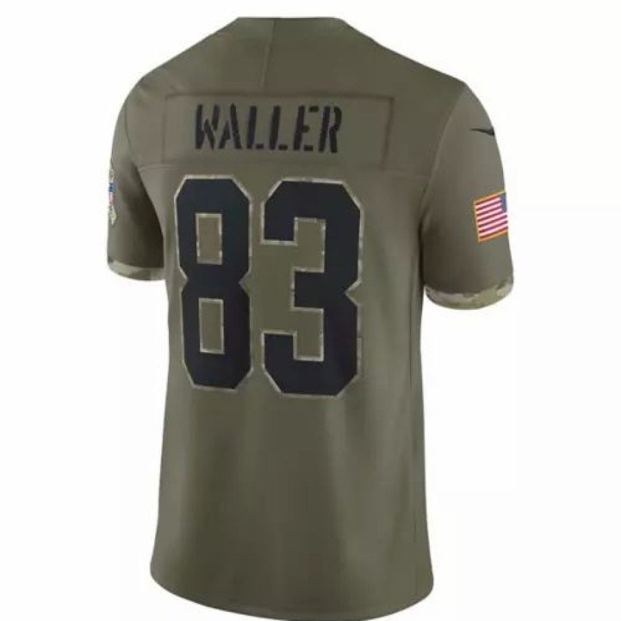 Nfl Jerseys * | Nike Las Vegas Raiders Darren Waller #83 2022 Salute To Service Jersey Olive