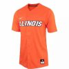 College Jerseys * | Nike Illinois Fighting Illini Replica Baseball Jersey Orange