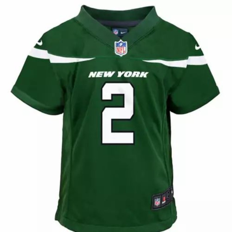 Nfl Jerseys * | Nike Kids' New York Jets Zach Wilson #2 Game Jersey Green