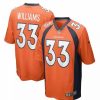 Nfl Jerseys * | Nike Denver Broncos Javonte Williams #33 Game Jersey Orange