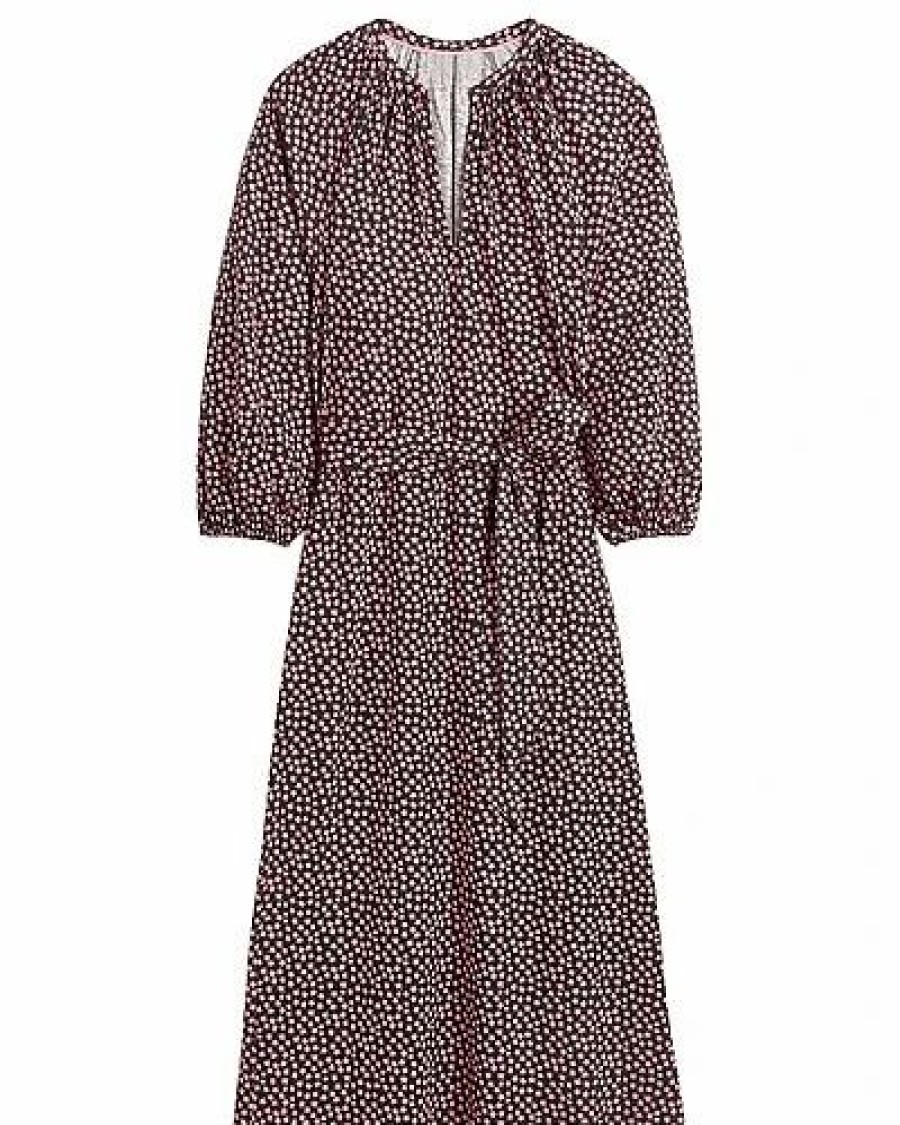 Clothing * | Boden Notch Neck Jersey Midi Dress Women