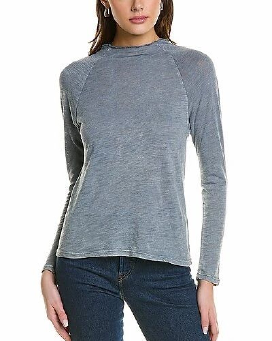 Clothing * | Slub Jersey Mock Neck Top Women