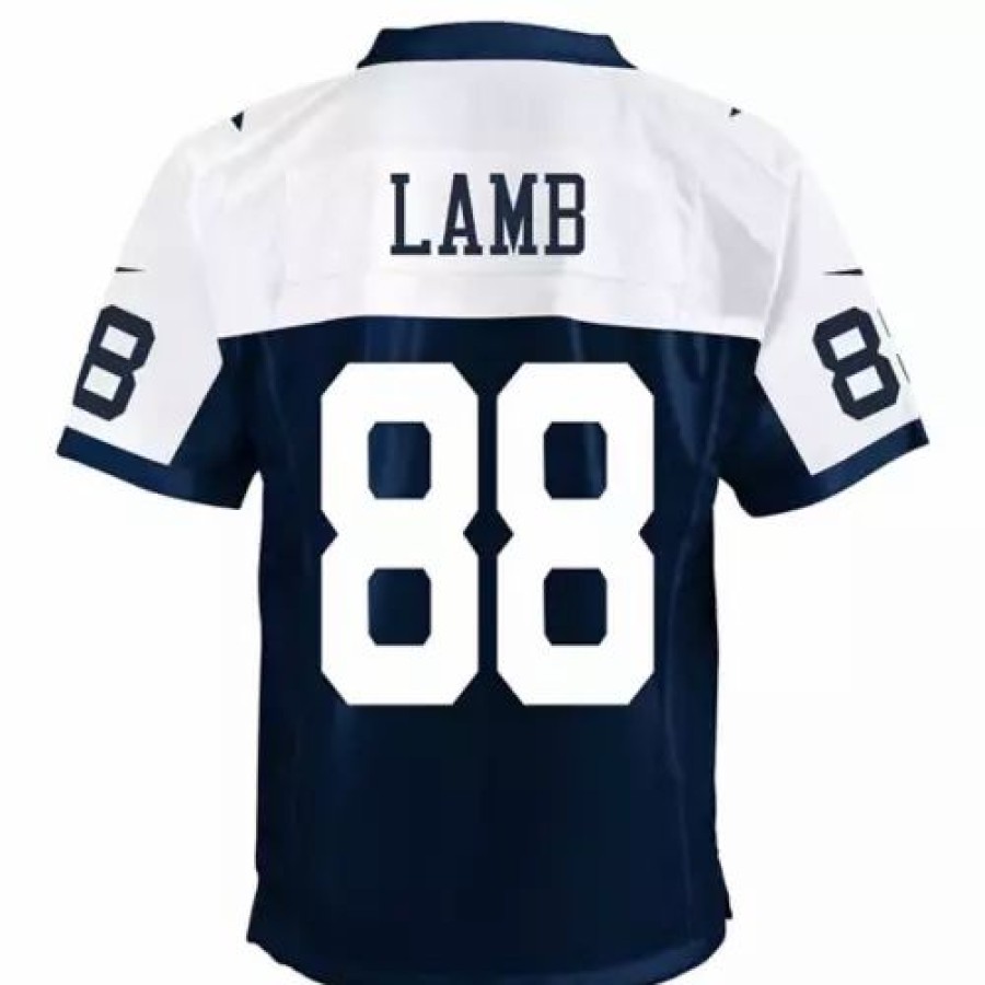 Nfl Jerseys * | Nike Kids' Dallas Cowboys Ceedee Lamb #88 Alternate Throwback Jersey Navy