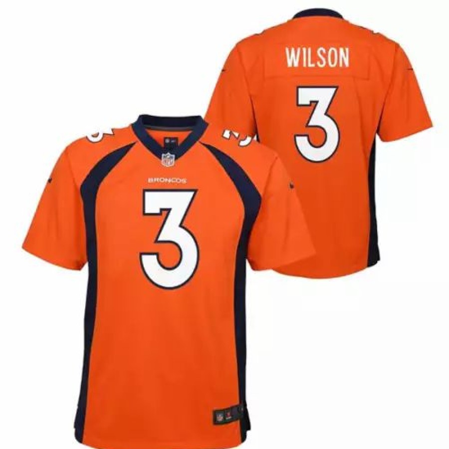 Nfl Jerseys * | Nike Kids' Denver Broncos Russell Wilson #3 Replica Jersey