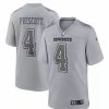 Nfl Jerseys * | Nike Dallas Cowboys Dak Prescott #4 Atmosphere Jersey Grey Heather