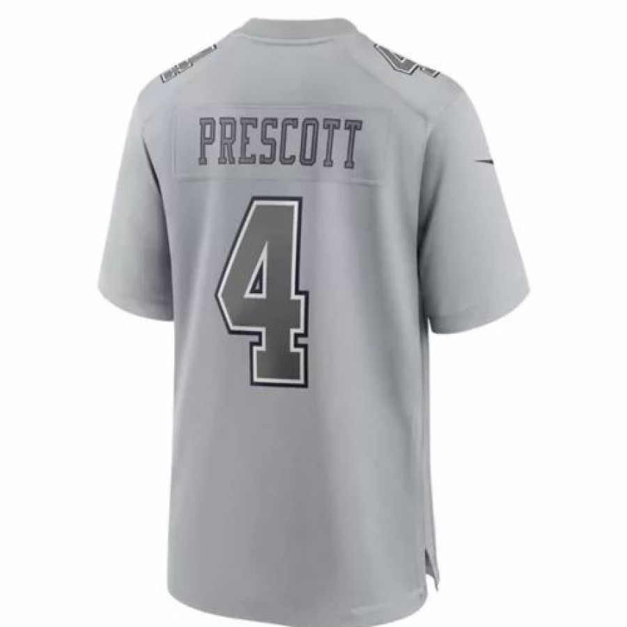 Nfl Jerseys * | Nike Dallas Cowboys Dak Prescott #4 Atmosphere Jersey Grey Heather