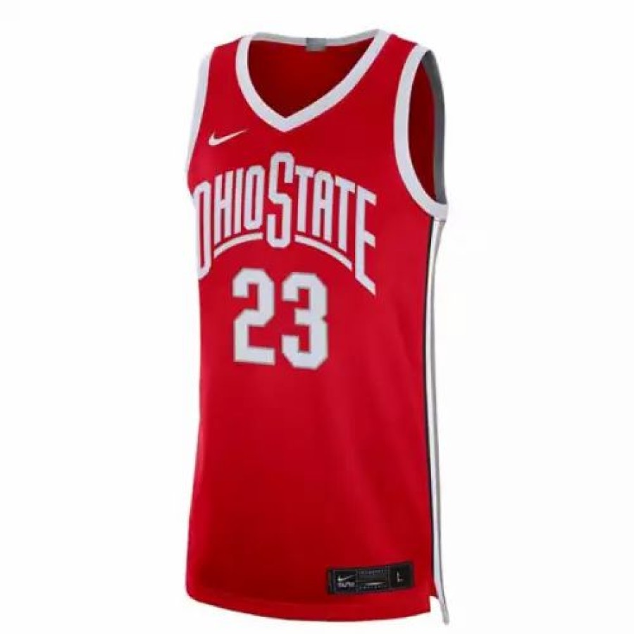 College Jerseys * | Nike Ohio State Buckeyes Lebron James #23 Limited Basketball Jersey Red