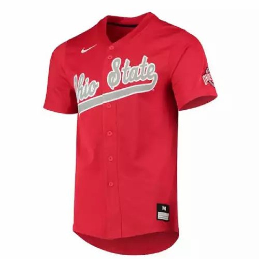 College Jerseys * | Nike Ohio State Buckeyes Replica Baseball Jersey Red