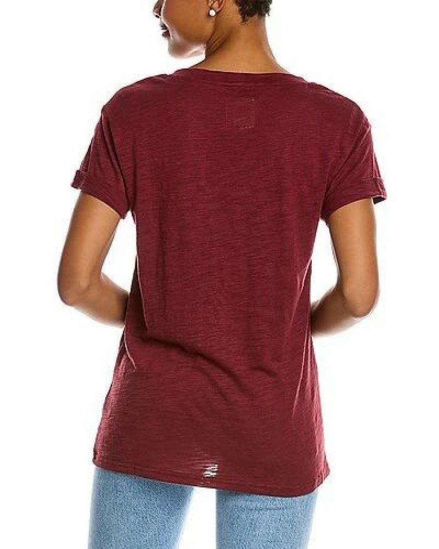 Clothing * | Slub Jersey Roll Sleeve T-Shirt Women