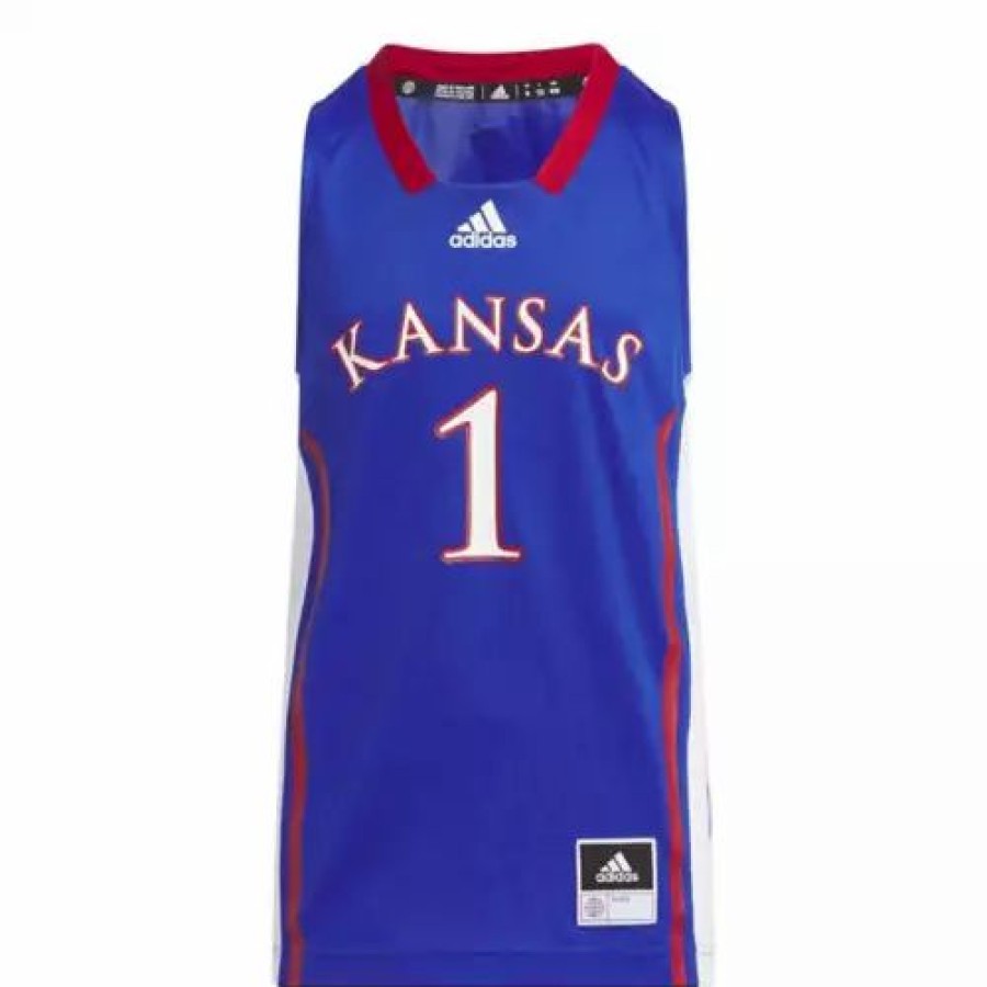 College Jerseys * | Adidas Kids' Kansas Jayhawks Replica Jersey Royal