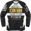 Men'S * | Icon Slabtown Mens Black/Yellow Motocross Jersey