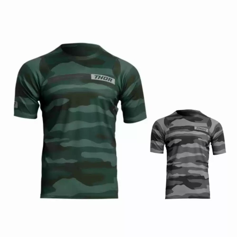 Men'S * | Thor Assist Camo Short Sleeve Mens Motocross Jersey