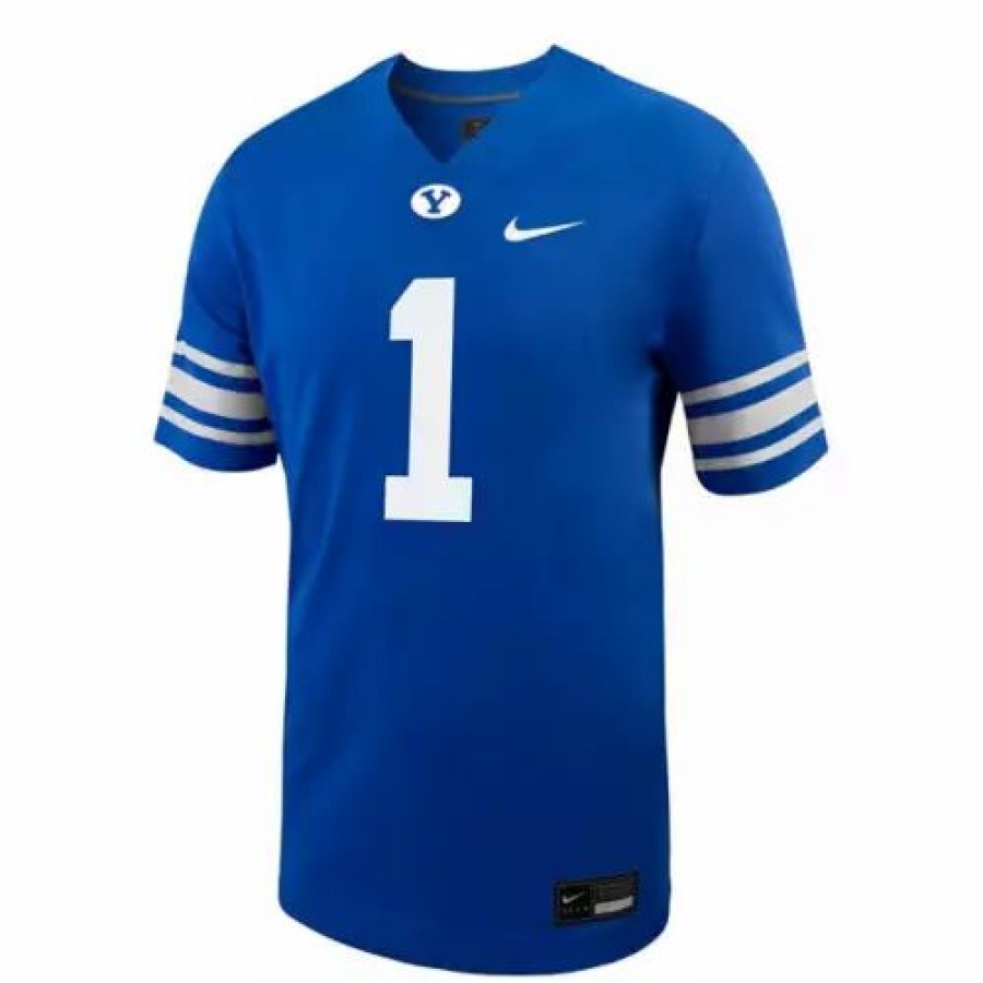 College Jerseys * | Nike Byu Cougars Replica Football Jersey Royal