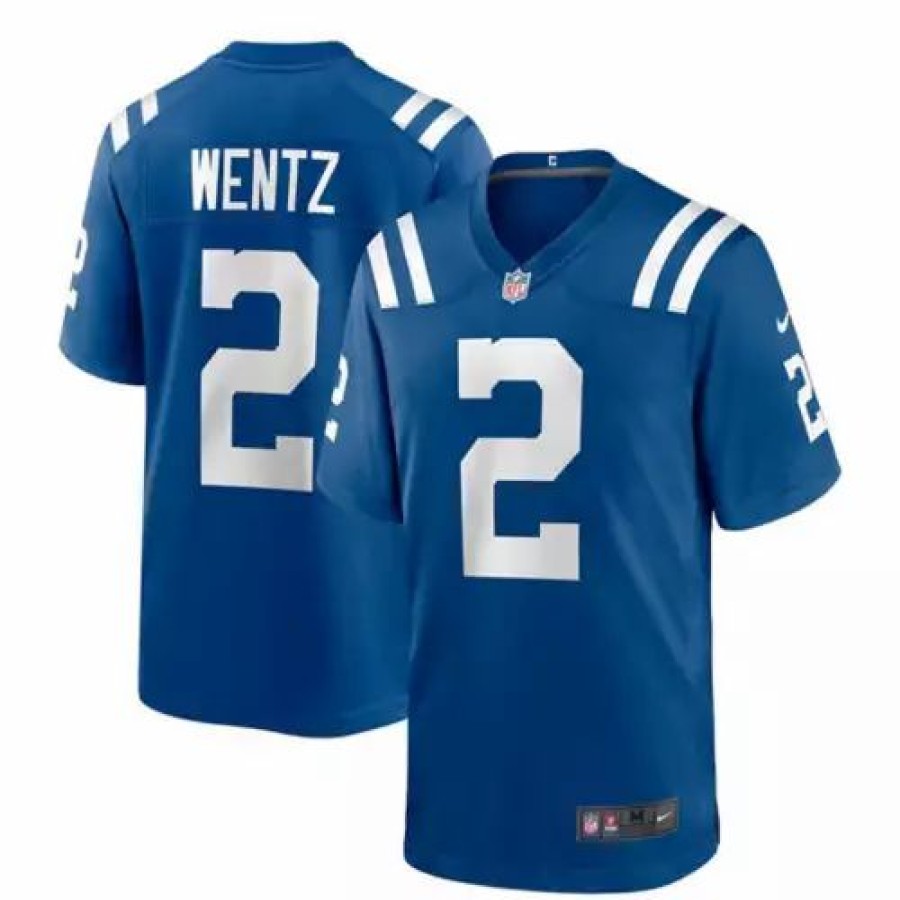 Nfl Jerseys * | Nike Indianapolis Colts Carson Wentz #2 Game Jersey Blue