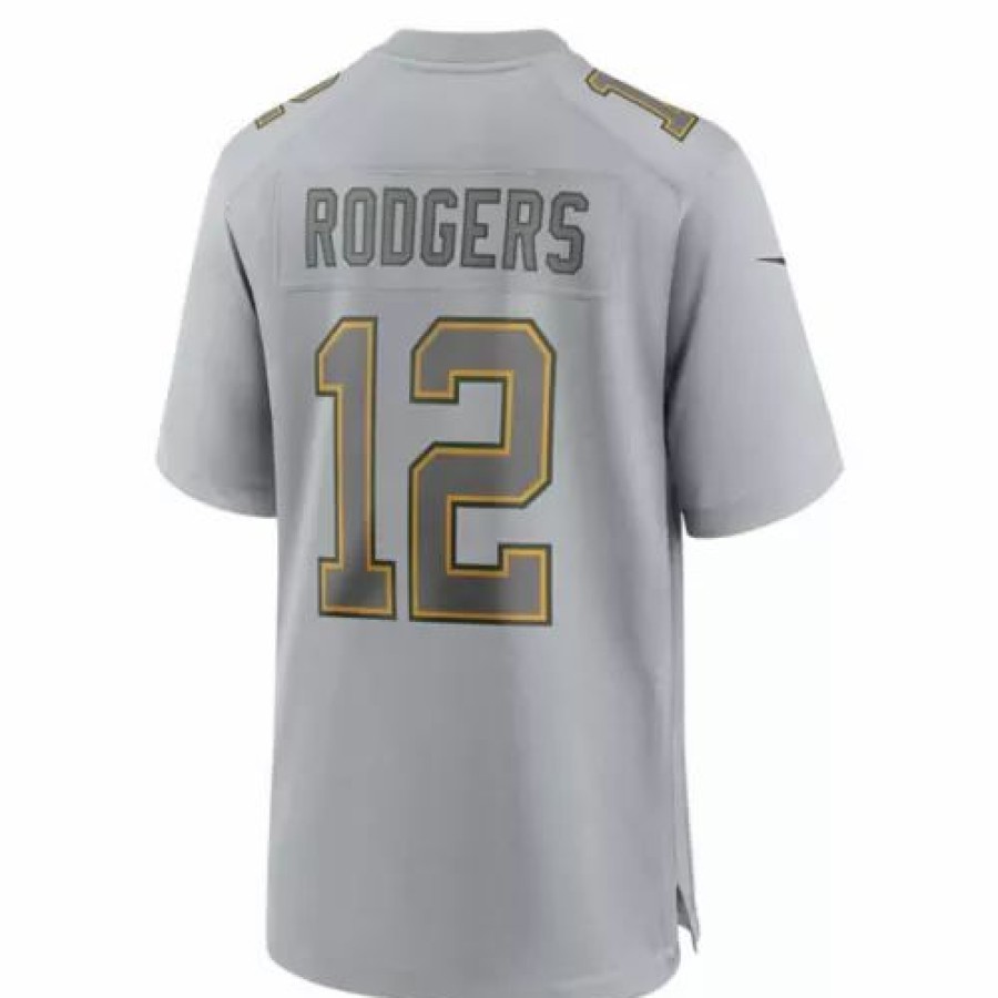 Nfl Jerseys * | Nike Green Bay Packers Aaron Rodgers #12 Atmosphere Jersey Grey Heather