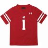 College Jerseys * | Under Armour Toddler Wisconsin Badgers Football Jersey Red