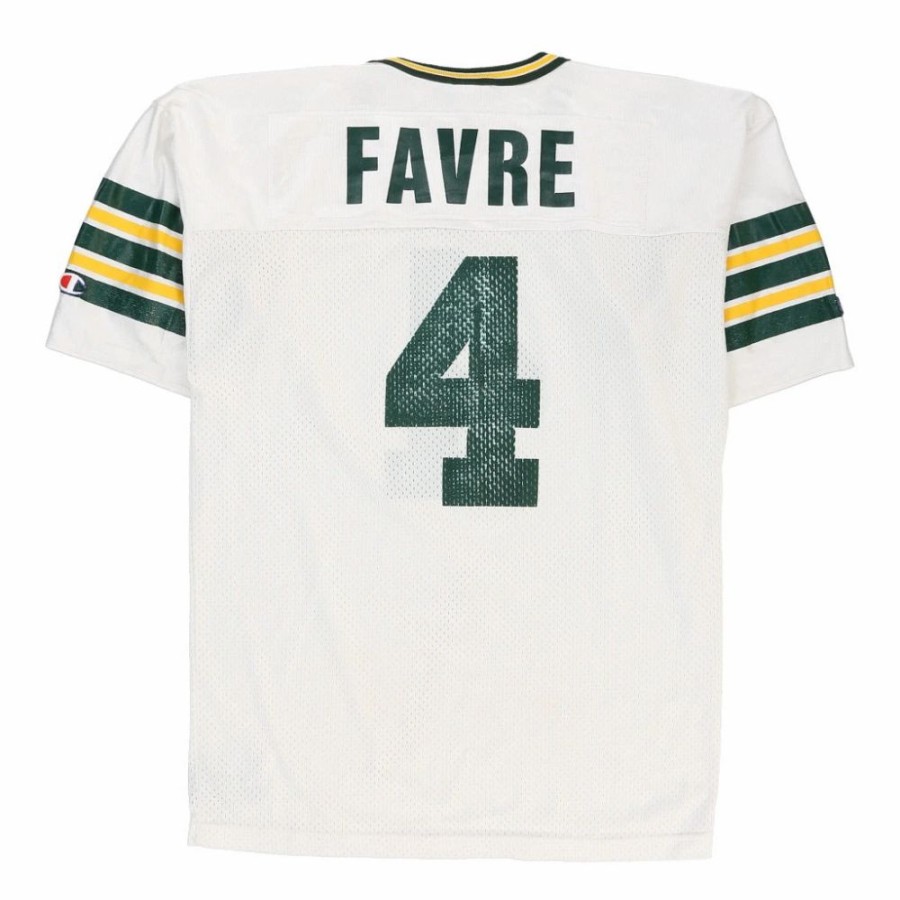 Men'S Vintage * | Vintage Green Bay Packers Champion Jersey Medium White Polyester