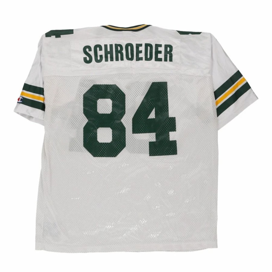 Men'S Vintage * | Vintage Green Bay Packers Champion Jersey Large White Polyester