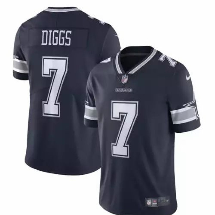 Nfl Jerseys * | Nike Dallas Cowboys Trevon Diggs #7 Limited Jersey Navy