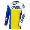 Men'S * | O'Neal Mayhem Lite Split Mens Motocross Blue/Yellow Jersey-Small