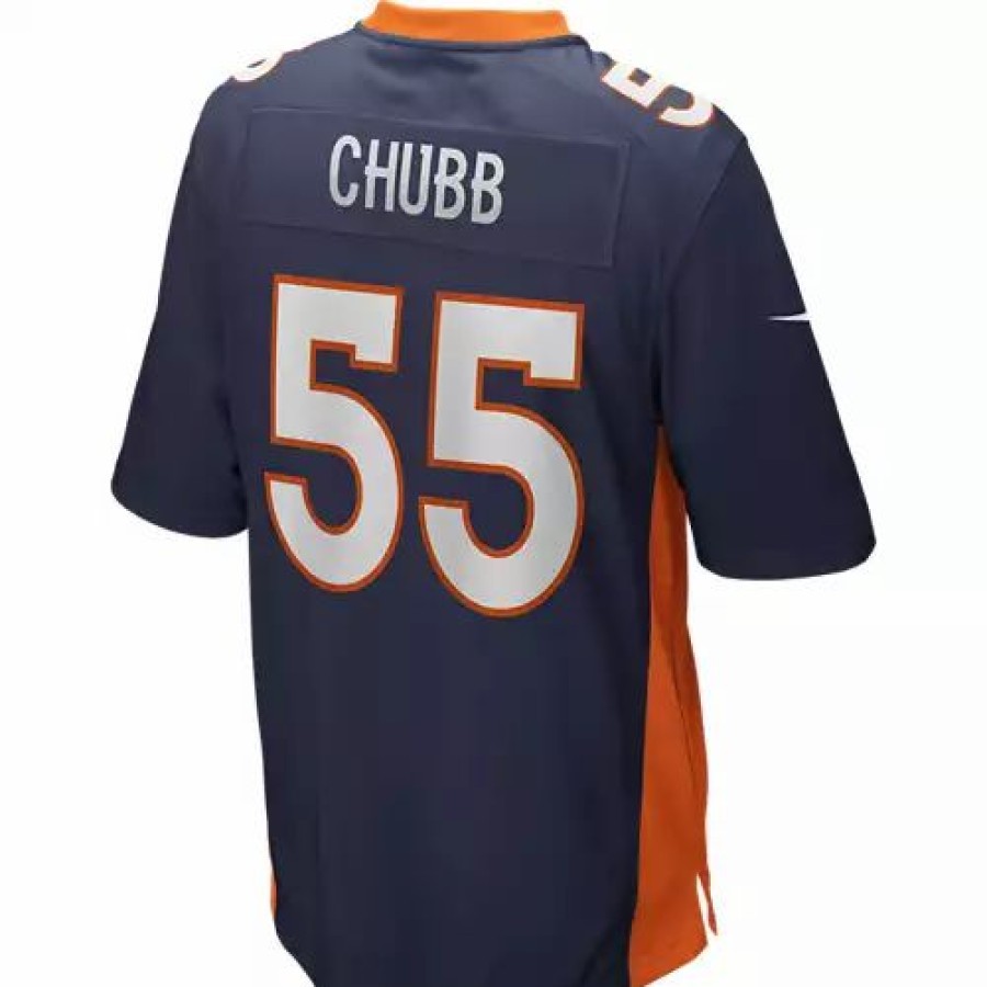 Nfl Jerseys * | Nike Denver Broncos Bradley Chubb #55 Game Jersey Navy