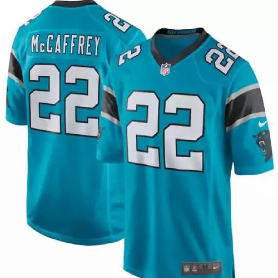 Nfl Jerseys * | Nike Carolina Panthers Christian Mccaffrey #22 Game Jersey Blue