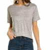 Clothing * | Jersey Easy Linen-Blend T-Shirt Women