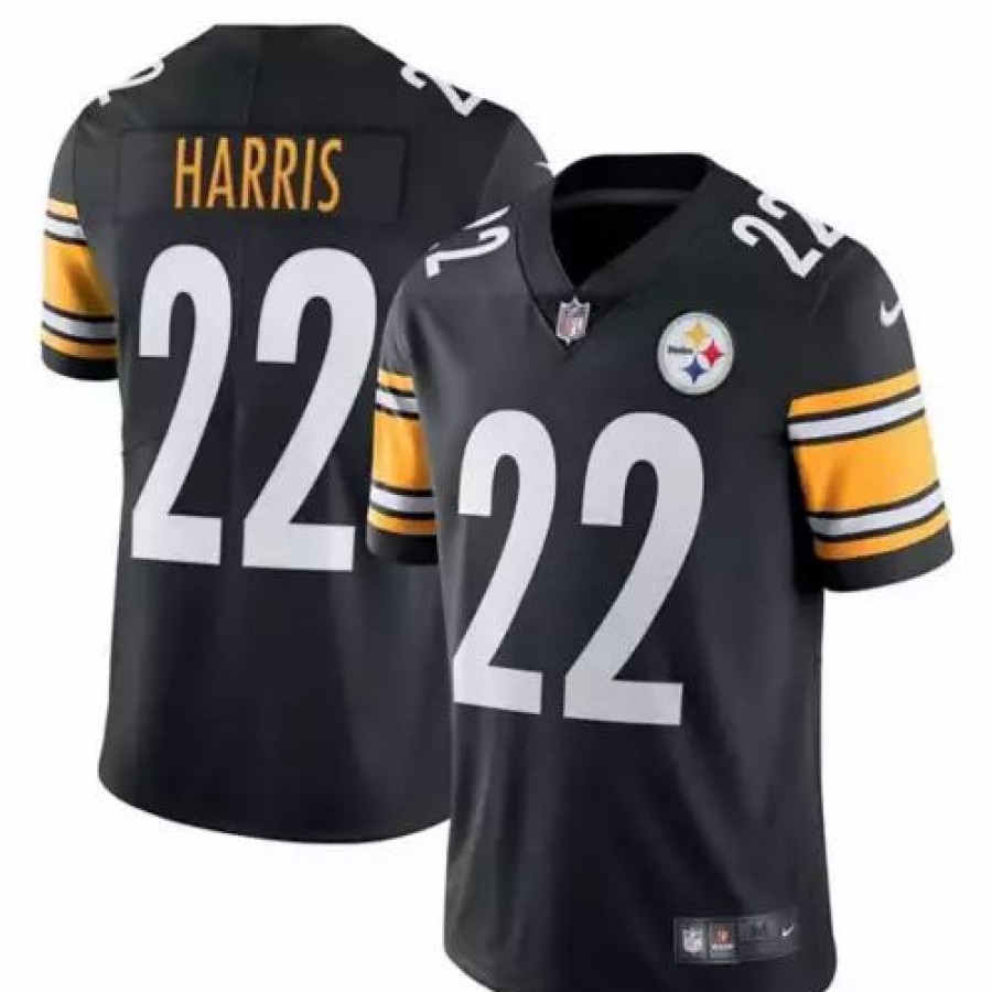 Nfl Jerseys * | Nike Pittsburgh Steelers Najee Harris #22 Limited Jerey Jersey Black