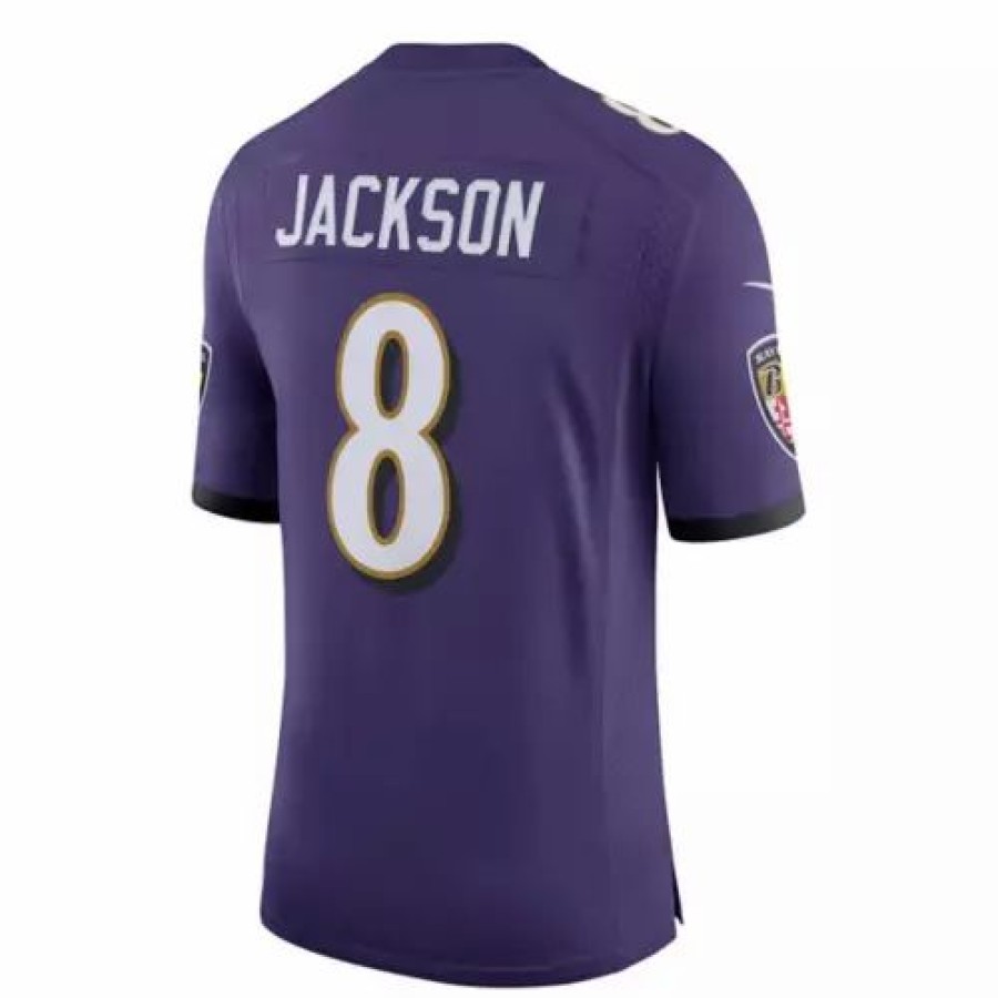 Nfl Jerseys * | Nike Baltimore Ravens Lamar Jackson #8 Limited Jersey Purple