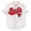 Men'S Vintage * | Vintage Chicago Bulls Nba Jersey Small White Polyester