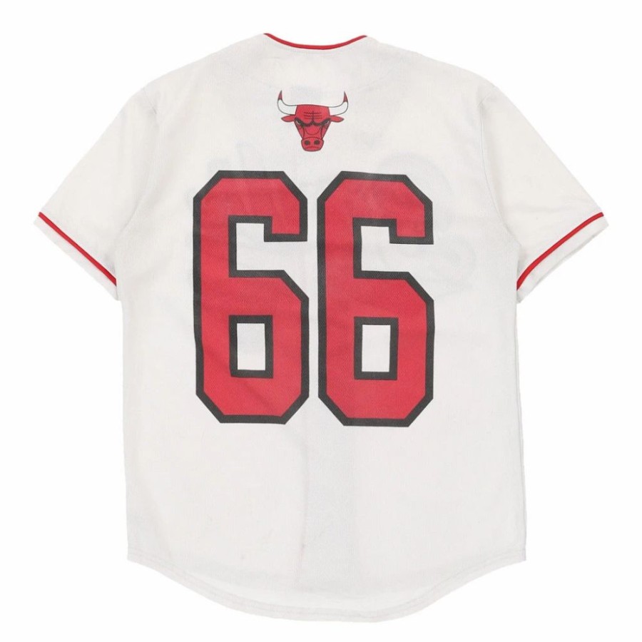 Men'S Vintage * | Vintage Chicago Bulls Nba Jersey Small White Polyester