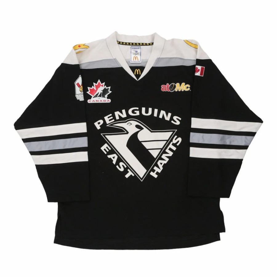 Men'S Vintage * | Vintage East Hants Penguins Unbranded Jersey Small Black Polyester