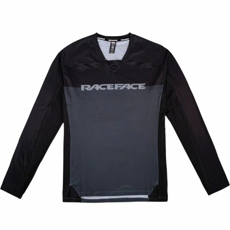 Bike * | Raceface Diffuse Long Sleeve Jersey Black