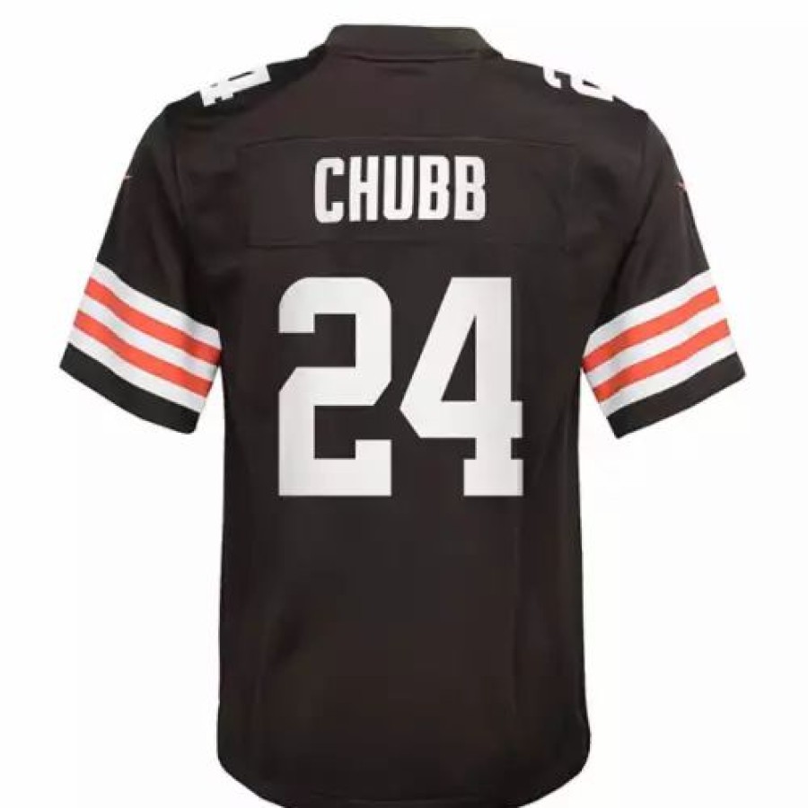 Nfl Jerseys * | Nike Kids' Cleveland S Nick Chubb #24 Game Jersey Brown