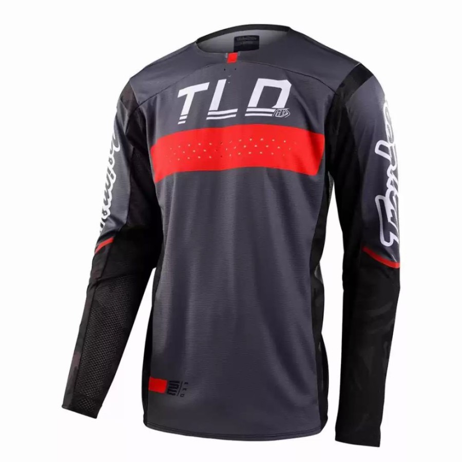 Men'S * | Troy Lee Designs Se Pro Grid Mens Motocross Camo Black/Gray Jersey