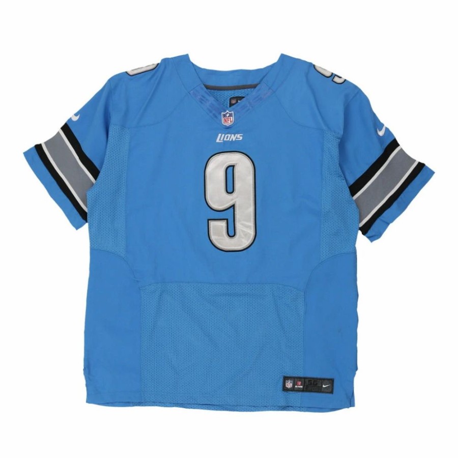 Men'S Vintage * | Vintage Detroit Lions Nike Jersey 3Xl Blue Polyester