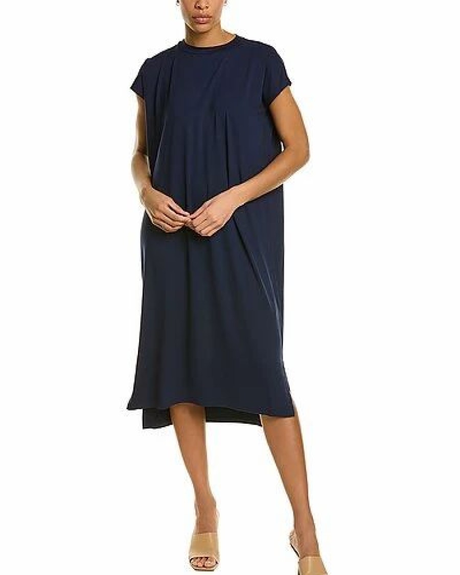 Clothing * | Eileen Fisher Jersey Shift Dress Women