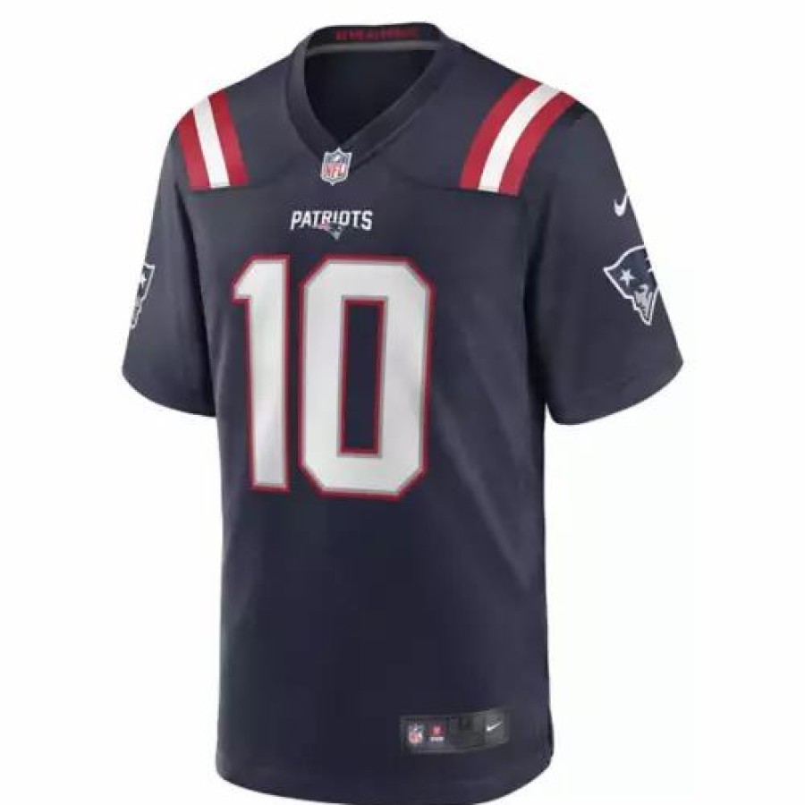 Nfl Jerseys * | Nike New England Patriots Mac Jones #10 Game Jersey Navy