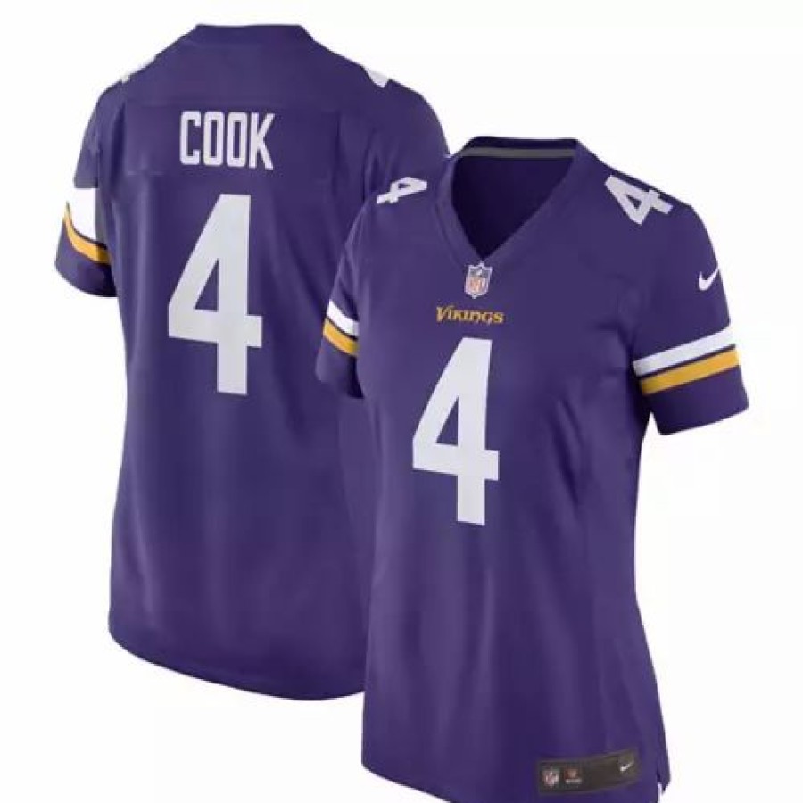 Nfl Jerseys * | Nike Women'S Minnesota Vikings Dalvin Cook #4 Game Jersey Purple