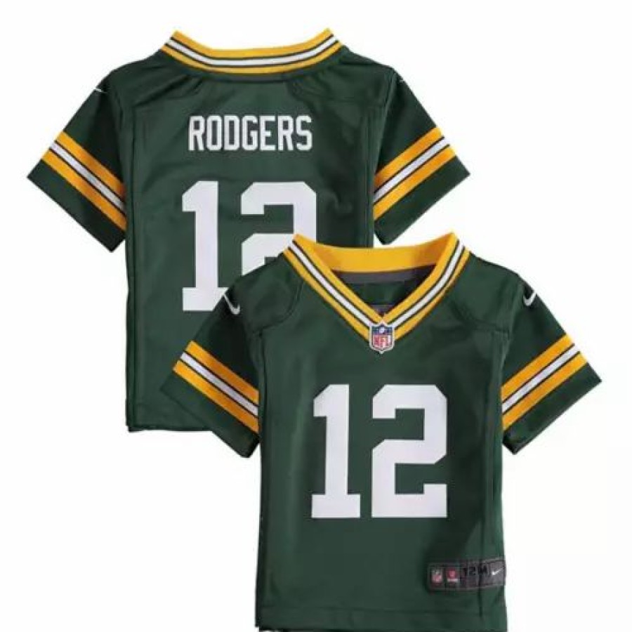 Nfl Jerseys * | Nike Baby Bay Packers Aaron Rodgers #12 Game Jersey Green