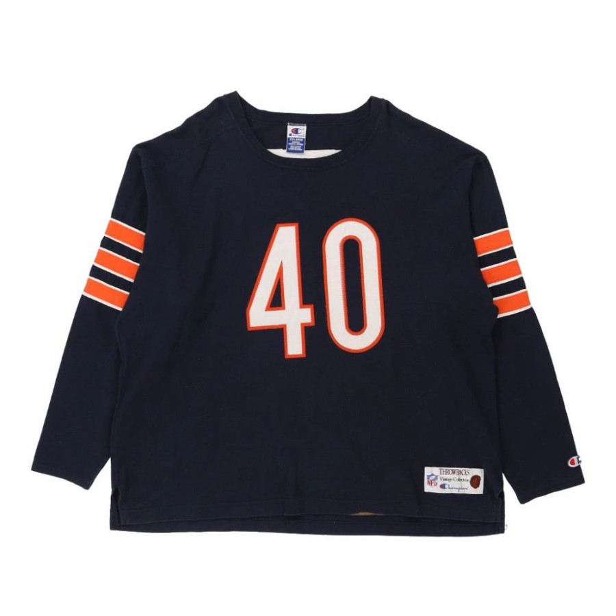 Men'S Vintage * | Vintage Chicago Bears Gale Sayers Champion Jersey 2Xl Navy Cotton