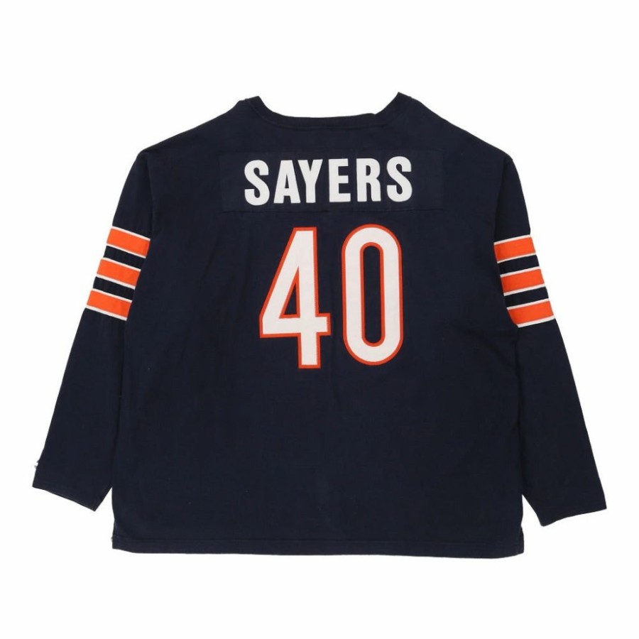 Men'S Vintage * | Vintage Chicago Bears Gale Sayers Champion Jersey 2Xl Navy Cotton