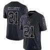 Nfl Jerseys * | Nike Dallas Cowboys Ezekiel Elliott #21 Reflect Jersey Black