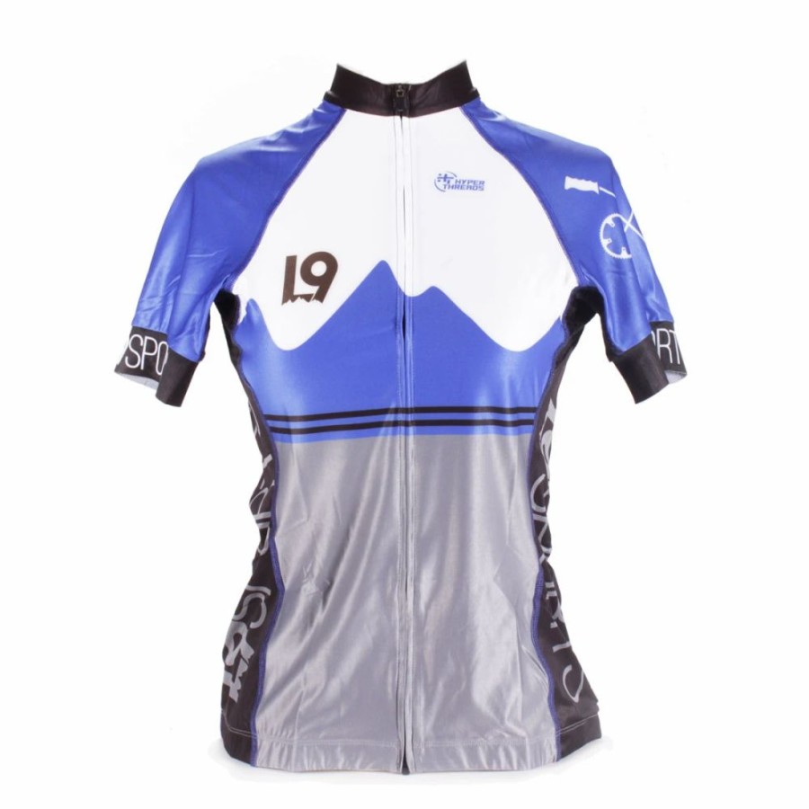 Bike * | L9 Sports Pro Women'S Cycling Ss Jersey Black/Blue