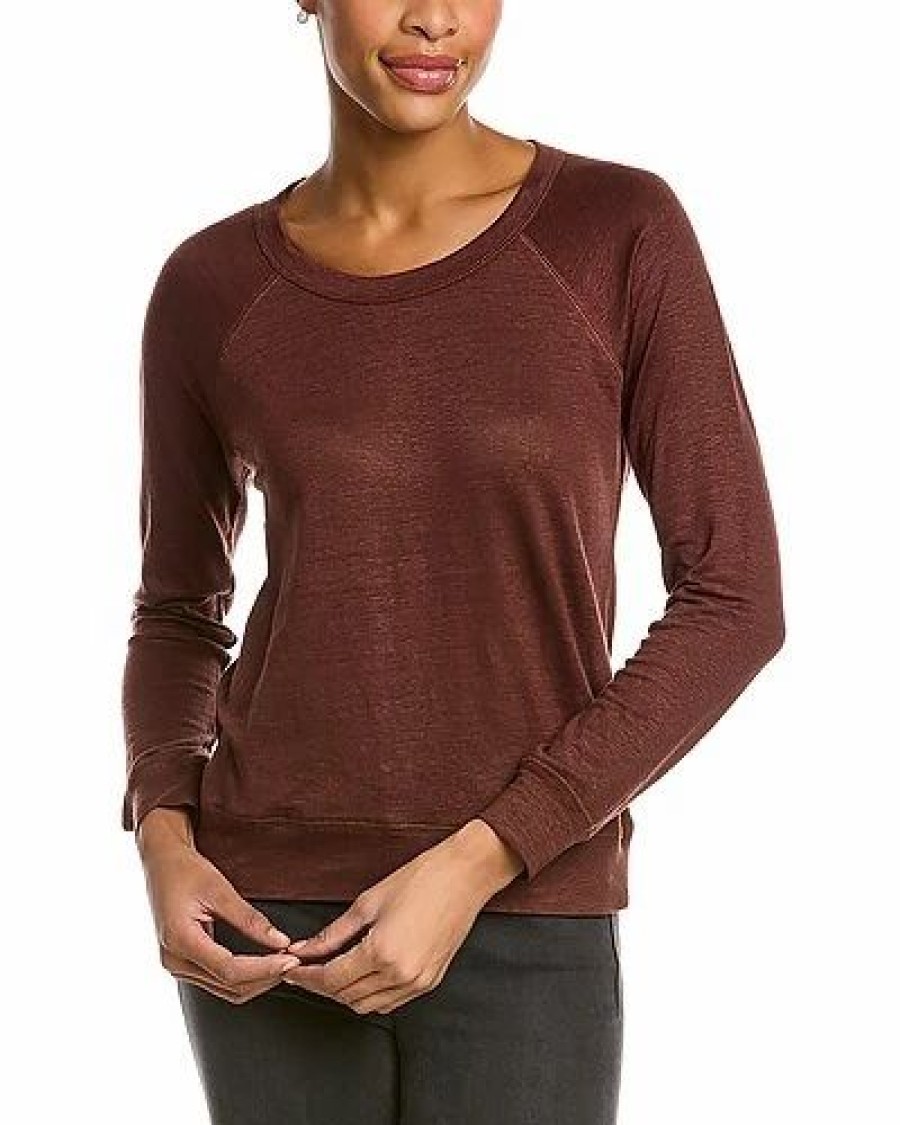 Clothing * | Jersey Raglan Linen-Blend Pullover Women