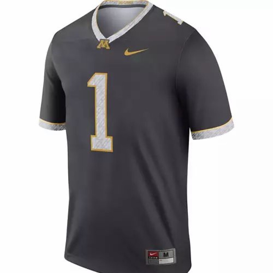 College Jerseys * | Nike Minnesota Golden Gophers Dri-Fit Alternate Legend Football Jersey Anthracite/Dark Grey