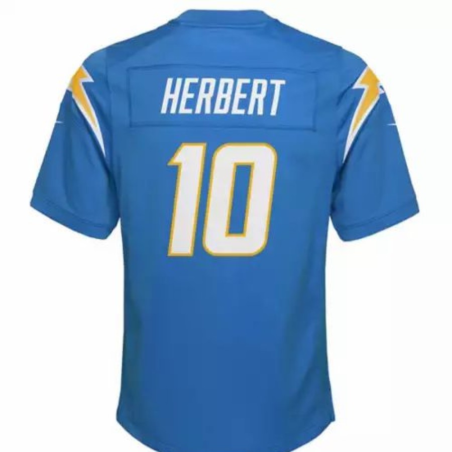 Nfl Jerseys * | Nike Kids' Los Angeles Chargers Justin Herbert #10 Game Jersey Blue