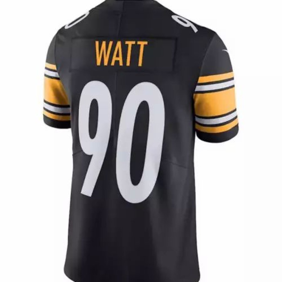 Nfl Jerseys * | Nike Pittsburgh Steelers Tj Watt #90 Limited Jersey Black