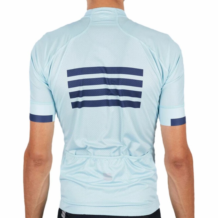 Bike * | Sportful Wire Cycling Jersey Blue Sky Blue Sea